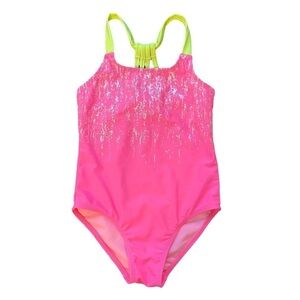 Arizona Jean Co. Hot Pink One Piece Swimsuit Size XS Girl